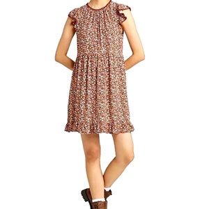 Wild Fable | Flutter Sleeve Trapeze Dress